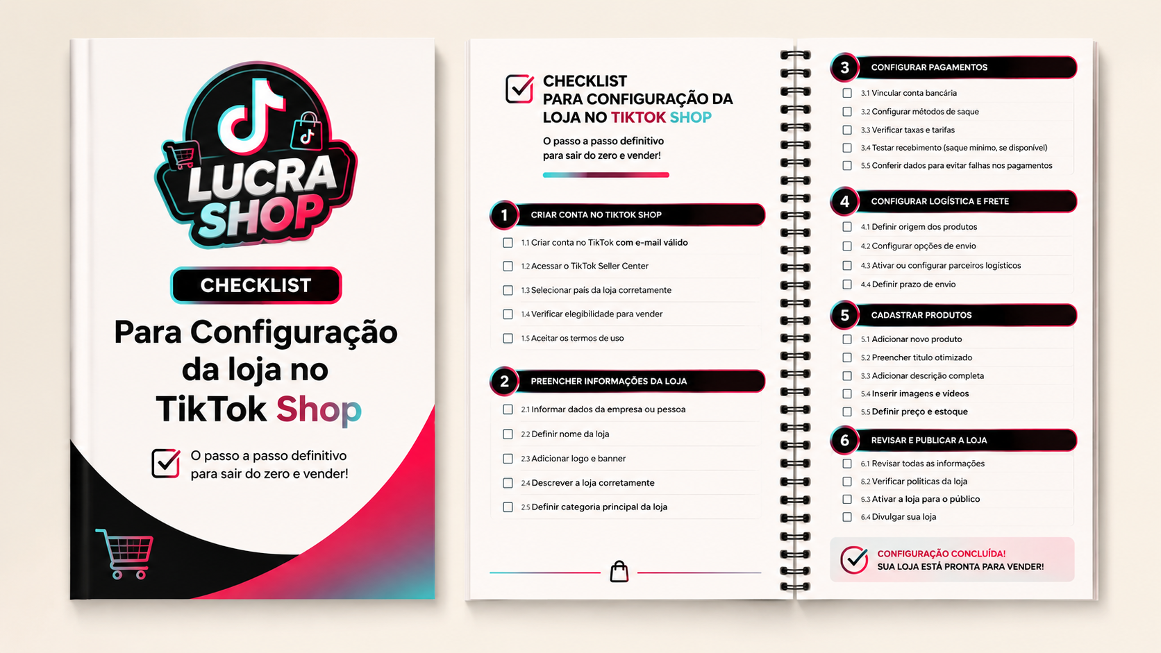 CheckList para Configuração da loja no TikTok Shop