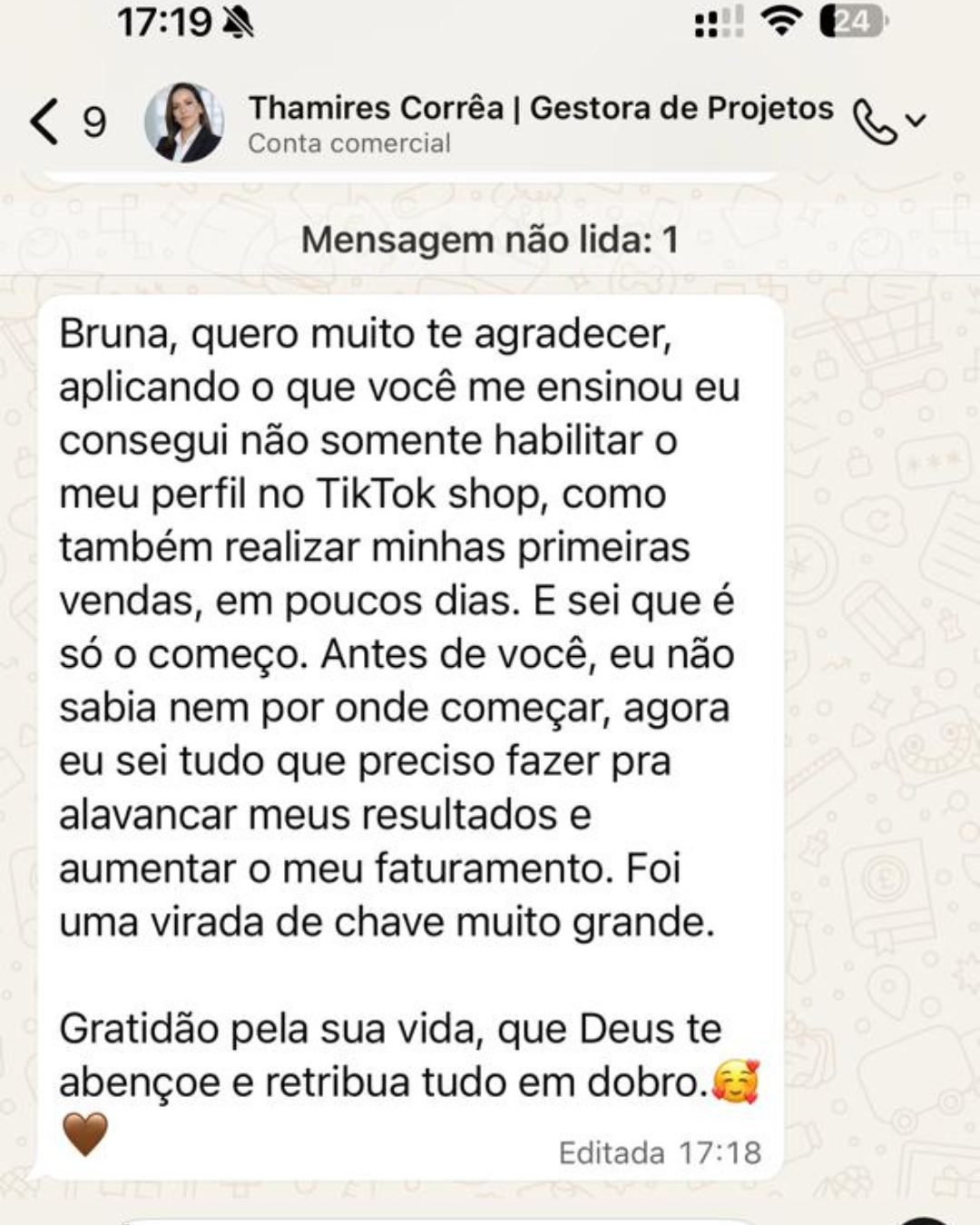 Depoimento de Thamires Corrêa