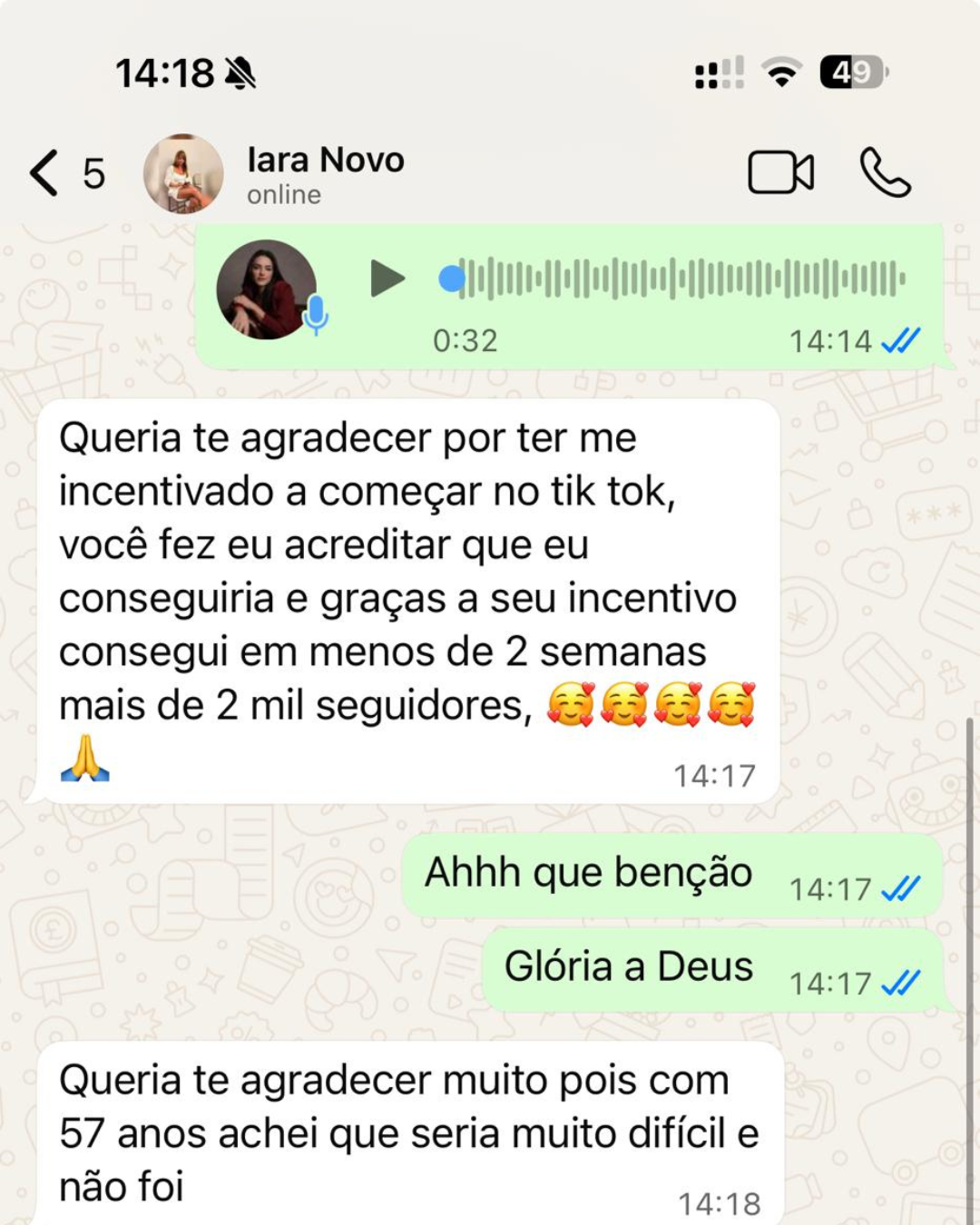 Depoimento de Iara Novo